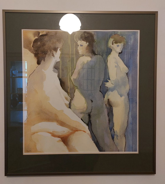 Image 1 of Schilderij–Ontmoeting 3 Vrouwen-1999 Han Groot