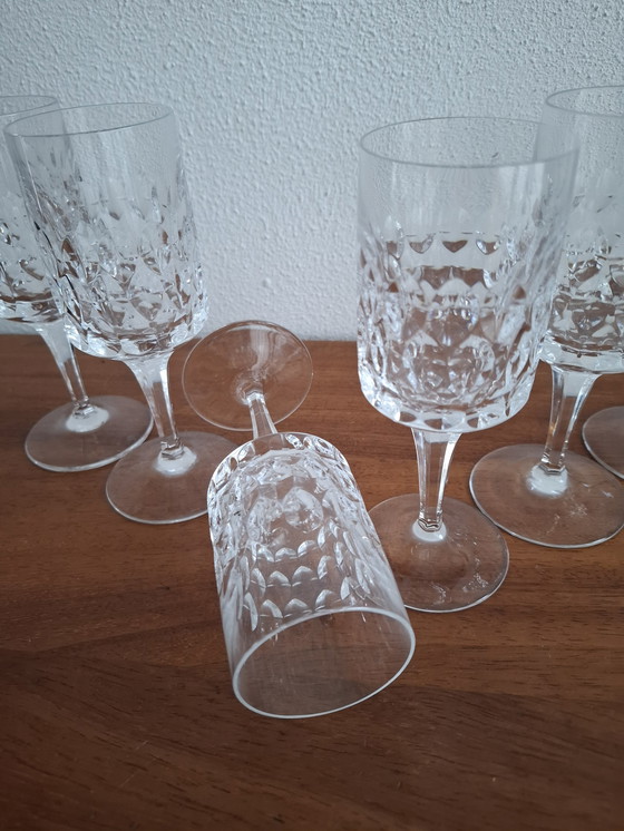 Image 1 of 6x Peill & Putzler  kristallen wijnglas