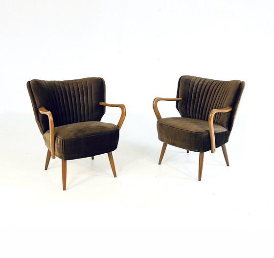 Image 1 of 2X Vintage Cocktailfauteuil