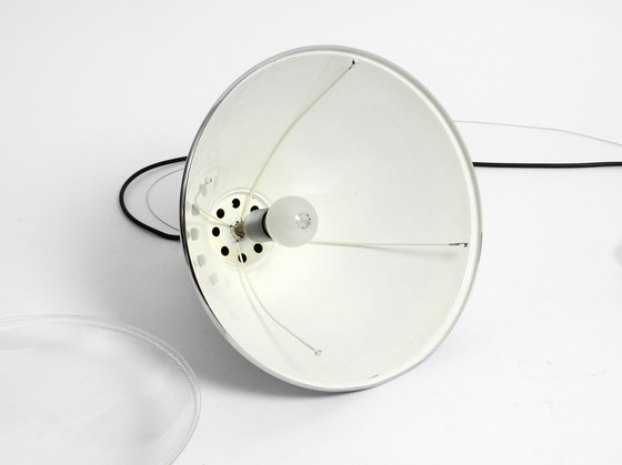 Image 1 of Prachtige originele 1960S grote hanglamp "Headlight" van Ingo Maurer gemaakt van verchroomd plaatstaal