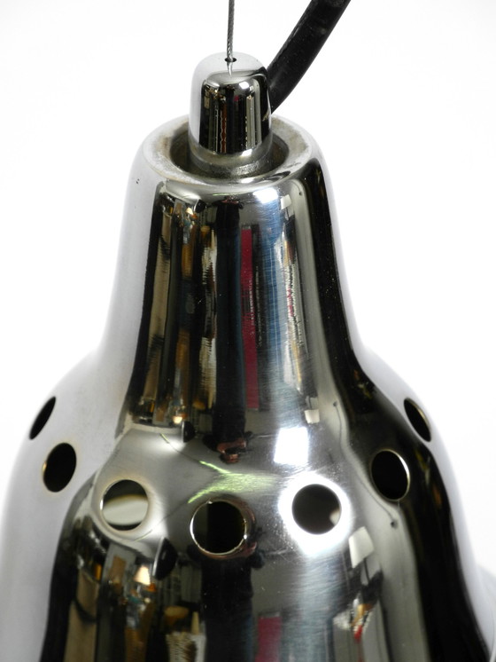 Image 1 of Prachtige originele 1960S grote hanglamp "Headlight" van Ingo Maurer gemaakt van verchroomd plaatstaal