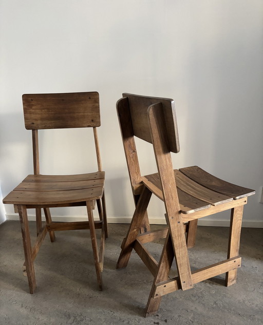 4X Piet Hein Eek Stoelen Voor Mukwa Originals