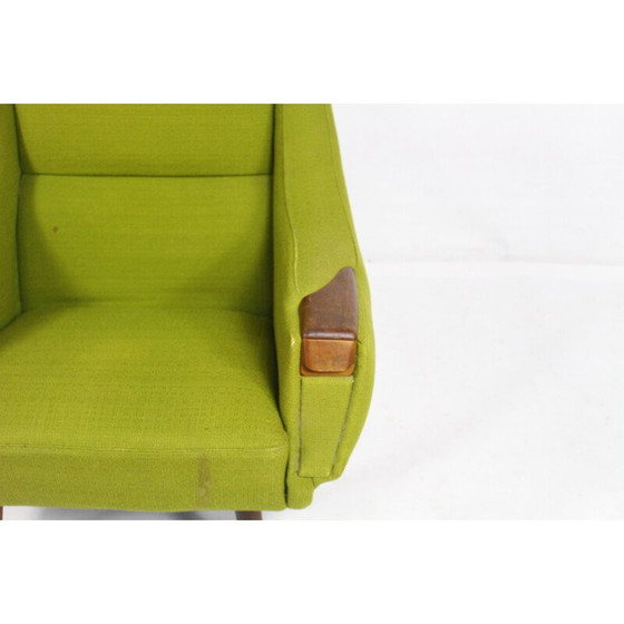 Image 1 of Vintage groene fauteuil in rozenhout van H.W. Klein - jaren 1960