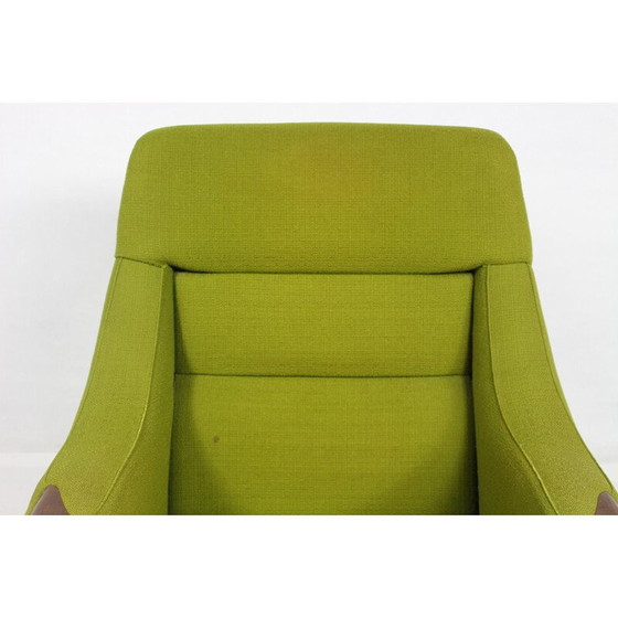 Image 1 of Vintage groene fauteuil in rozenhout van H.W. Klein - jaren 1960