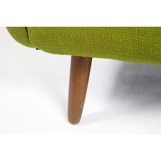 Image 1 of Vintage groene fauteuil in rozenhout van H.W. Klein - jaren 1960