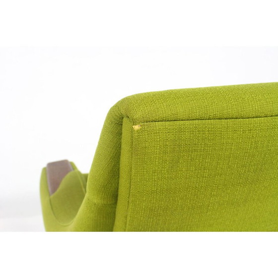 Image 1 of Vintage groene fauteuil in rozenhout van H.W. Klein - jaren 1960