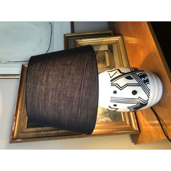 Image 1 of Vintage art deco lamp van keramiek