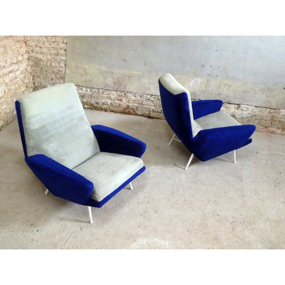 Image 1 of Paar vintage fauteuils van Guy Besnard, 1960