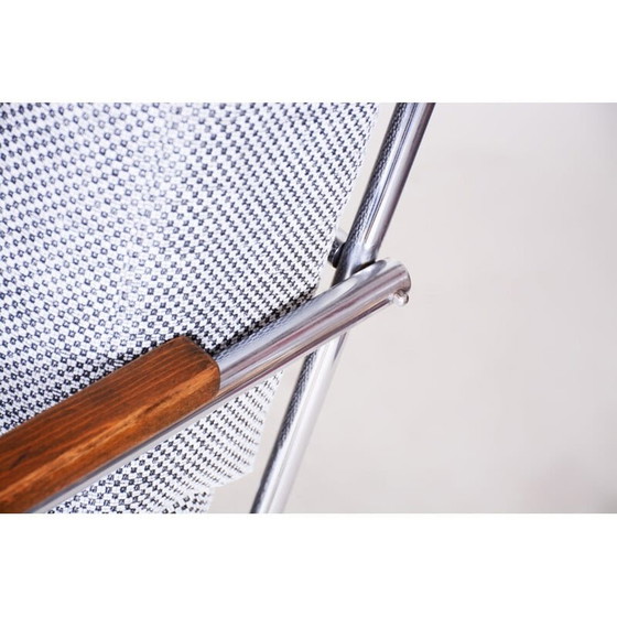 Image 1 of Paar vintage grijs chromen fauteuils van Mucke Melder, Tsjecho-Slowakije 1930