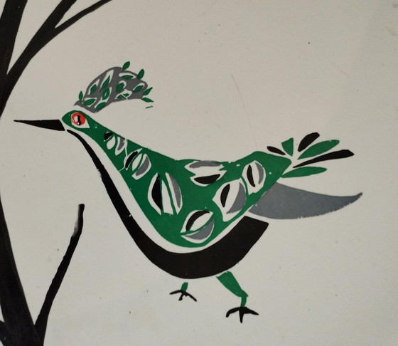 Image 1 of Groot vintage bord, organisch ontwerp, vrije vorm - jaren 1960