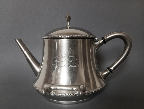 Image 1 of Wmf Secessionistische/Art-Deco Oegstgeest theepot ca 1910