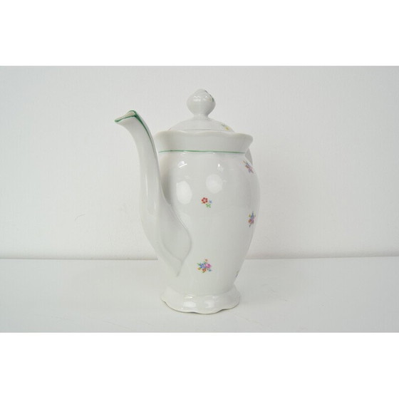Image 1 of Vintage "Art Deco" porseleinen theepot, Tsjecho-Slowakije jaren 1930