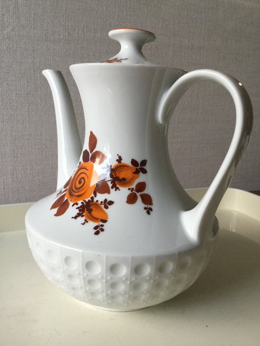 Vintage Koffieservies Seventies 6 Personen