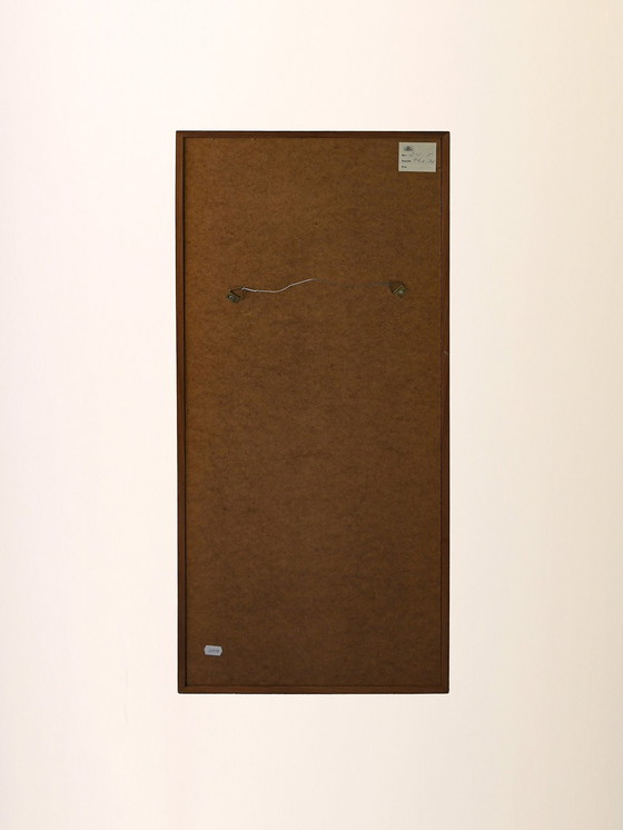 Image 1 of Vintage Scandinavische Rechthoekige Eiken Spiegel - Minimalistische Mid Century Wandspiegel