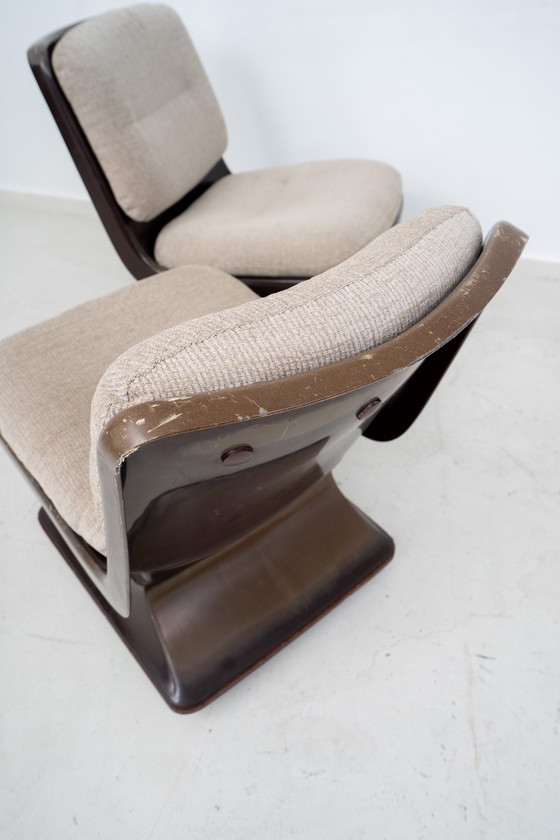 Image 1 of Set van 4 loungestoelen van Albert Jacob voor Grosfilex