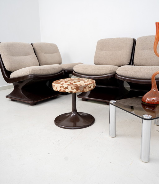 Set van 4 loungestoelen van Albert Jacob voor Grosfilex