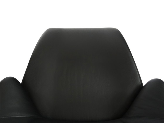 Image 1 of Wk Wohnen Solo 699 leren fauteuil / relaxfauteuil | zwart / crème wit | nr. 2/2