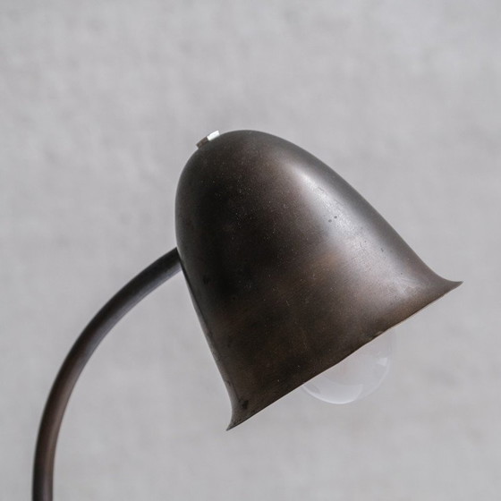 Image 1 of Vintage verstelbare messing bureaulamp door W.H Gispen voor Daalderop, Nederland 1930