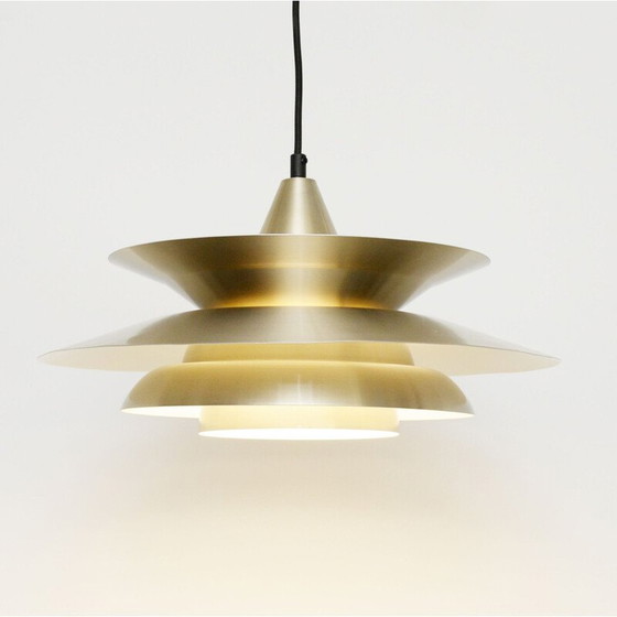 Image 1 of Vintage messing hanglamp, Denemarken 1970