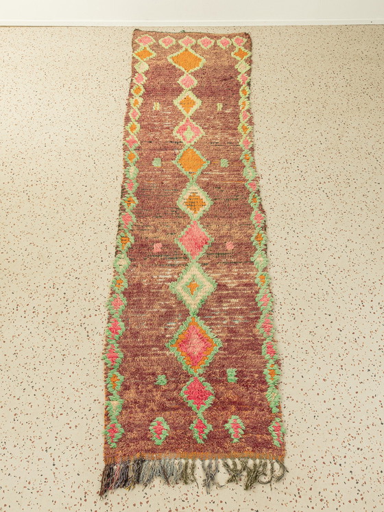 Image 1 of  Vintage Boujad, Berber-tapijt, 97 X 370 
