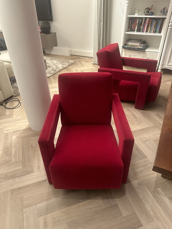 Image 1 of 4x Cassina Utrecht Rietveld chaie