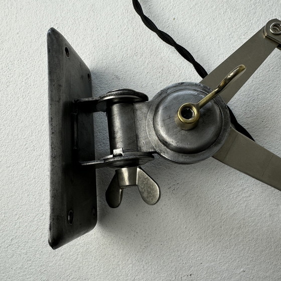 Image 1 of Antieke Bauhaus kleine accordeonlamp