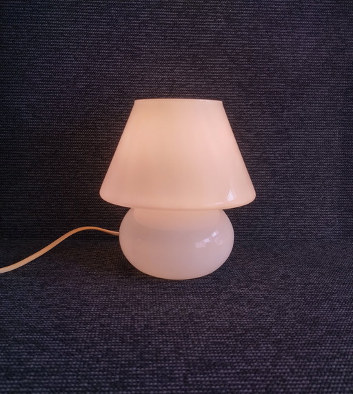 Mushroom Lamp - Vintage - Opaline Glas