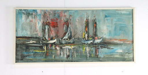 Bandi Schilderij Jaren 70 Vintage