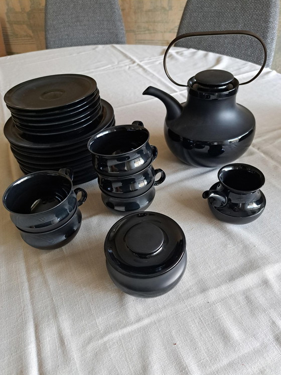 Image 1 of Tapio Wirkkala 'Black Series' Unieke Design Theeservies