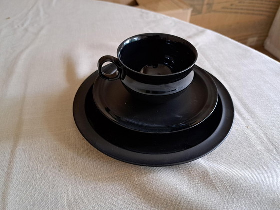 Image 1 of Tapio Wirkkala 'Black Series' Unieke Design Theeservies