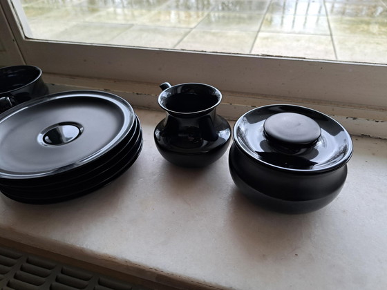 Image 1 of Tapio Wirkkala 'Black Series' Unieke Design Theeservies