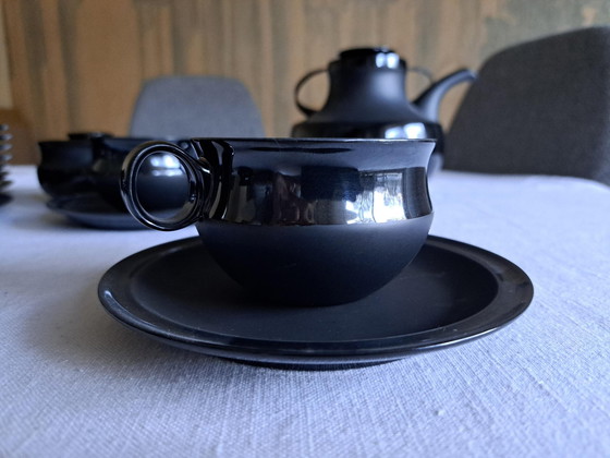 Image 1 of Tapio Wirkkala 'Black Series' Unieke Design Theeservies