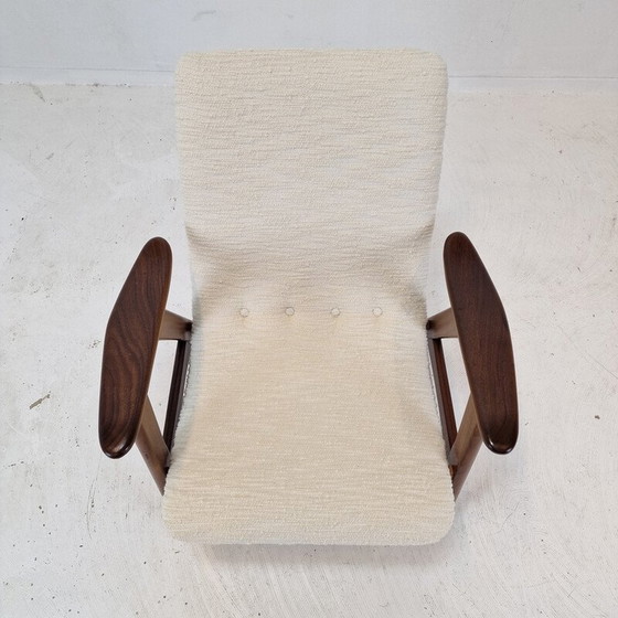Image 1 of Vintage teakhouten fauteuil van Louis Van Teeffelen voor Wébé, Nederland 1960