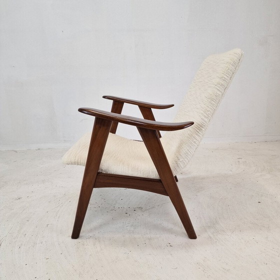 Image 1 of Vintage teakhouten fauteuil van Louis Van Teeffelen voor Wébé, Nederland 1960