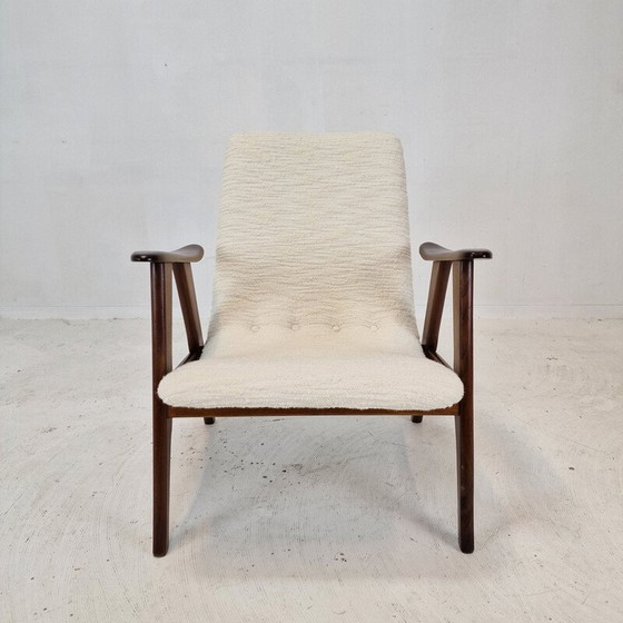 Image 1 of Vintage teakhouten fauteuil van Louis Van Teeffelen voor Wébé, Nederland 1960