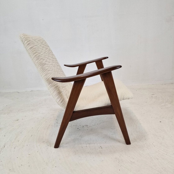 Image 1 of Vintage teakhouten fauteuil van Louis Van Teeffelen voor Wébé, Nederland 1960