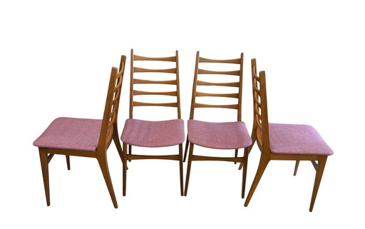 Vintage Set (4Stuks) Scandinavisch Design Ladder Eetkamerstoelen 