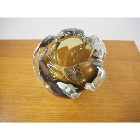 Image 1 of Vintage kunstglas vaas van Josef Hospodka voor Chribska Glassworks, Tsjecho-Slowakije 1960