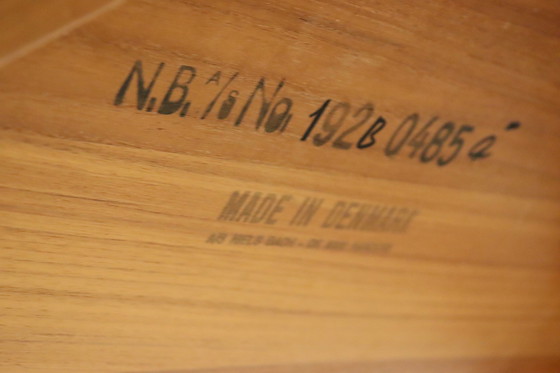 Image 1 of Niels Bach salontafel 'Vlis' vintage  massief teak