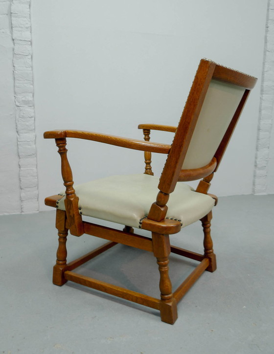 Image 1 of 4 Artifort Dutch Design Eikenhouten Fauteuils van Theo Ruth voor Artifort, jaren 50