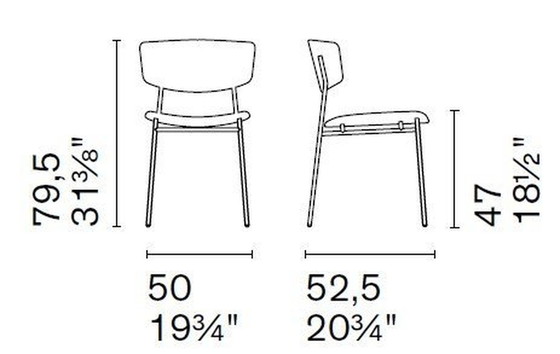 Image 1 of 4x Fifties Stoelen Calligaris