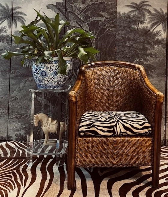 Image 1 of Birma Myanmar Riet Rotan Fauteuil