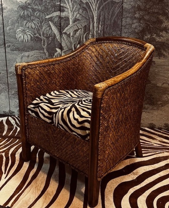 Image 1 of Birma Myanmar Riet Rotan Fauteuil