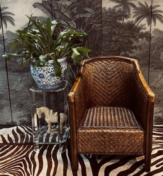 Image 1 of Birma Myanmar Riet Rotan Fauteuil