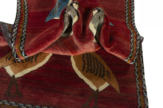 Image 1 of Handgeknoopt Gabbeh Nomadisch Tapijt - 215 X 124 Cm