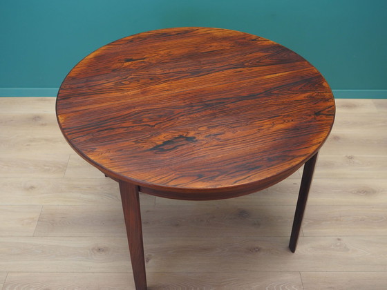 Image 1 of Ronde rozenhouten tafel, Deens ontwerp, 1960S, Productie: Denemarken