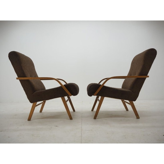 Image 1 of Paar vintage fauteuils, Tsjecho-Slowakije 1960