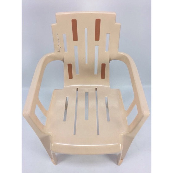 Image 1 of Vintage set van 3 Boston tuinstoelen door Pierre Paulin voor Herny Massonnet Postzegel - jaren 1980