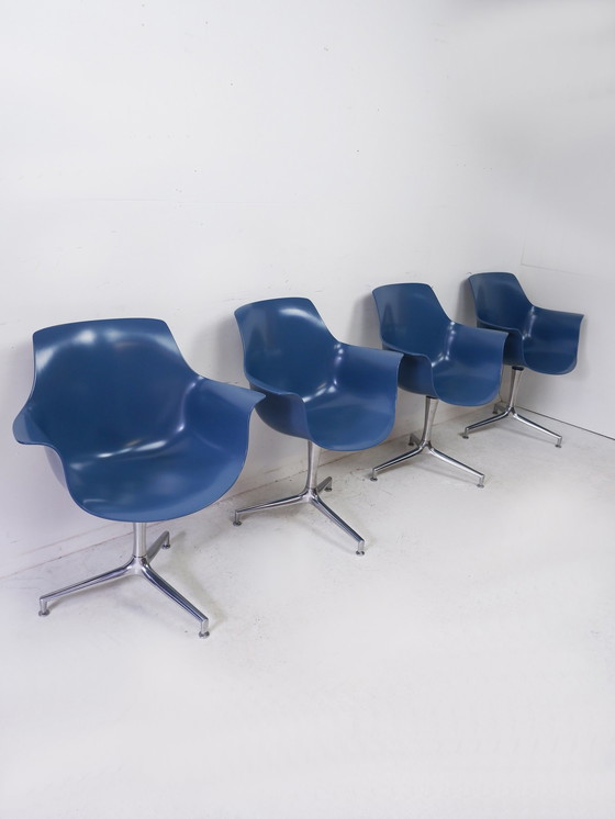 Image 1 of 4x Jorgen Kastholm stoelen JK 810