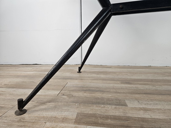 Image 1 of 1960S Vintage ijzeren eettafel met formica blad